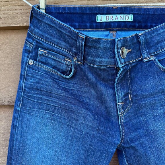 J Brand "Love Story Bell Bottoms" Womens Flared Jeans Size 26 Blue Denim Cotton - Picture 9 of 15